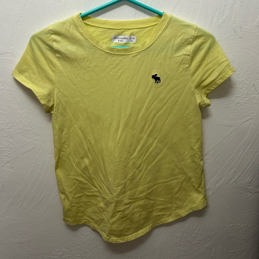 Abercrombie & Fitch Kids Yellow T-Shirt (size 13/14)